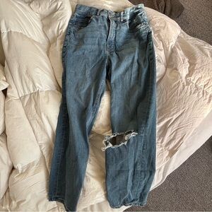 Express super high rise mom jean